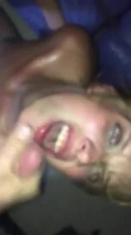 Dirty slag gets fucked and facial
