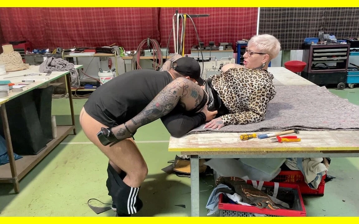 Horny Boss Fucks Apprentice at Work!